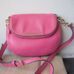 Michael Kors Women's Bedford Flap Cross Body Bag, Raspberry Color